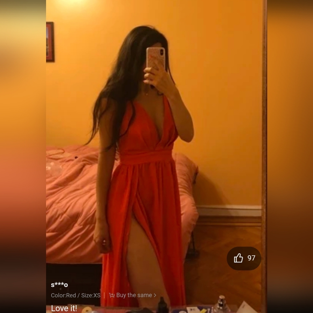 Elegant Red Evening Dress
